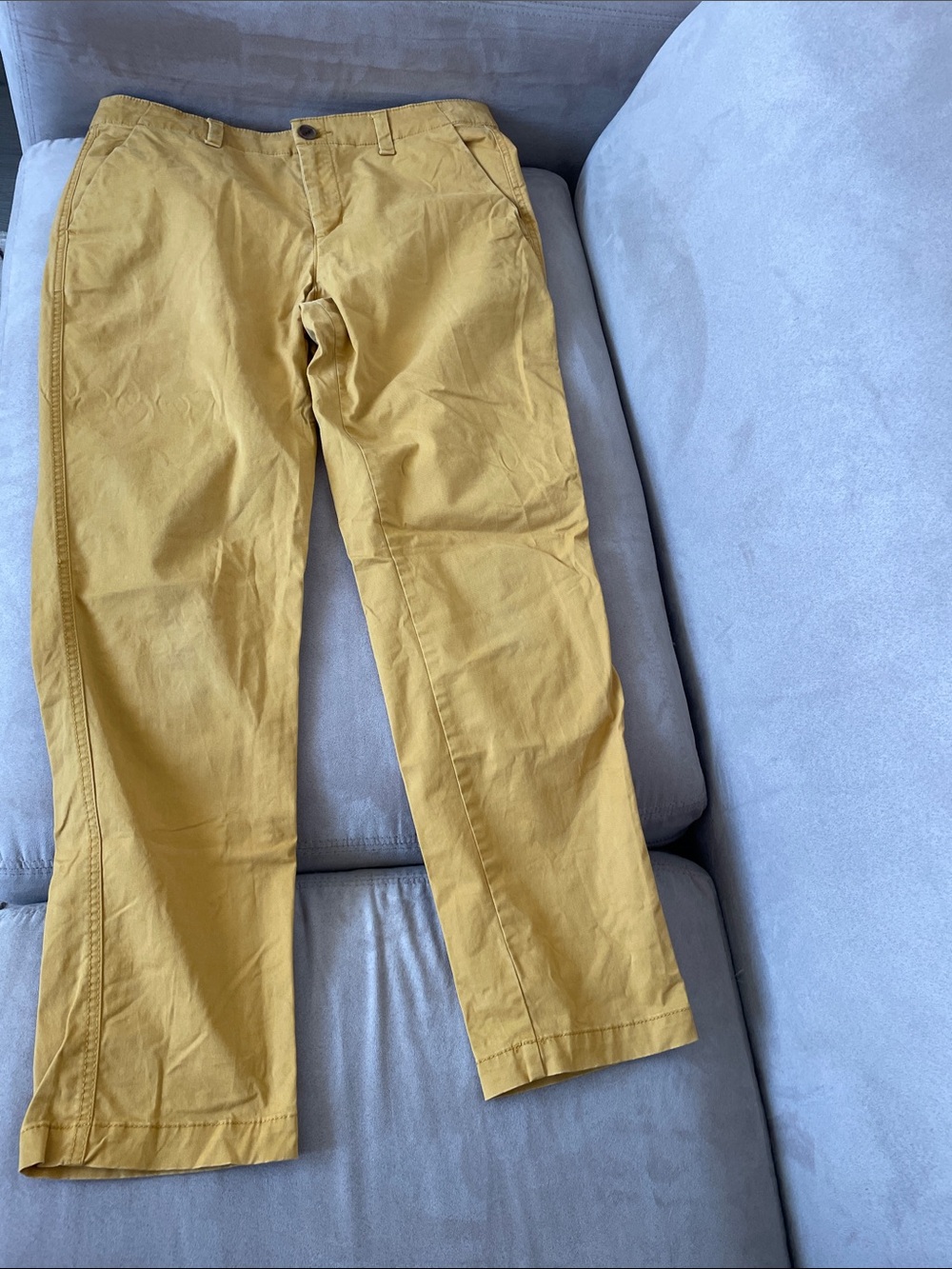 GAP Girlfriend Chino Pants in Mustard